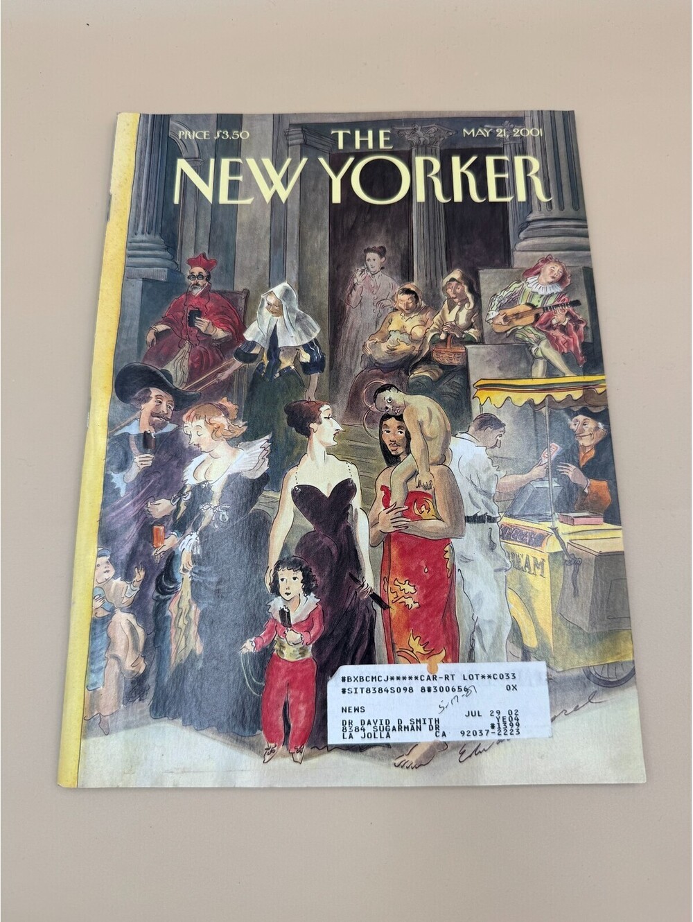 2001 MAY 21 THE NEW YORKER MAGAZINE - ILLUSTRATED COVER - NY 526 Very Good Condi